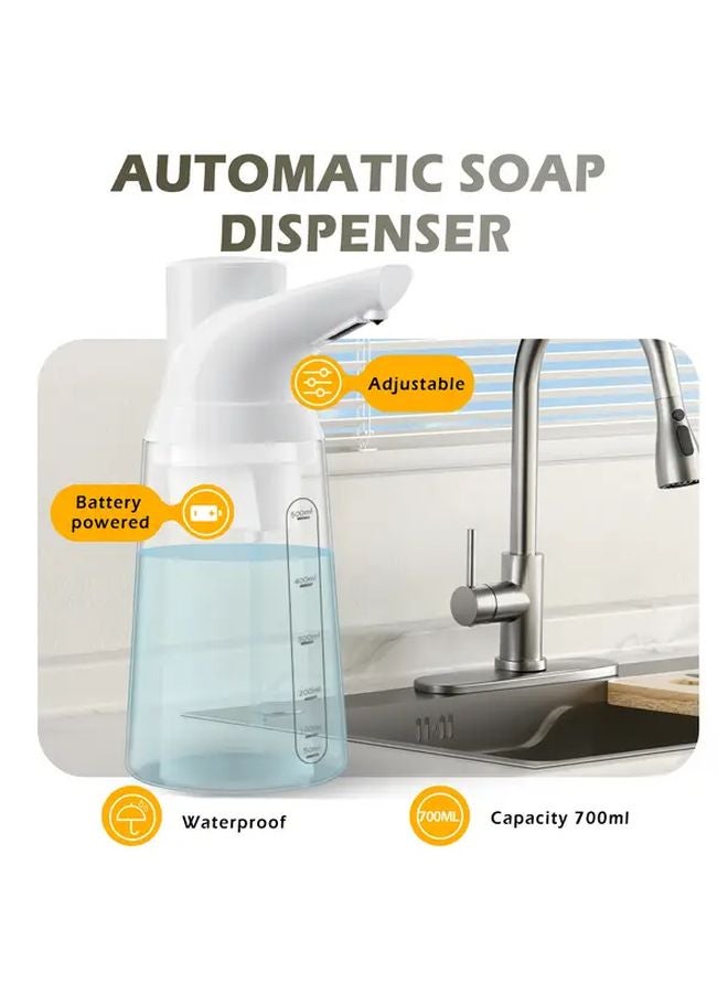 Black Automatic Soap Dispenser Smart Sensor Adjustable Modes IP65 For Kitchen Bathroom - Image 3